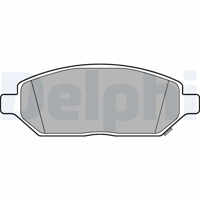 SET PLACUTE FRANA DELPHI LP3236 - Compatibil cu OPEL, VAUXHALL