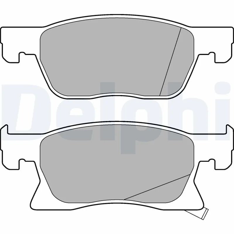 SET PLACUTE FRANA DELPHI LP3238 - Compatibil cu OPEL, VAUXHALL