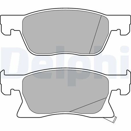 SET PLACUTE FRANA DELPHI LP3238 - Compatibil cu OPEL, VAUXHALL