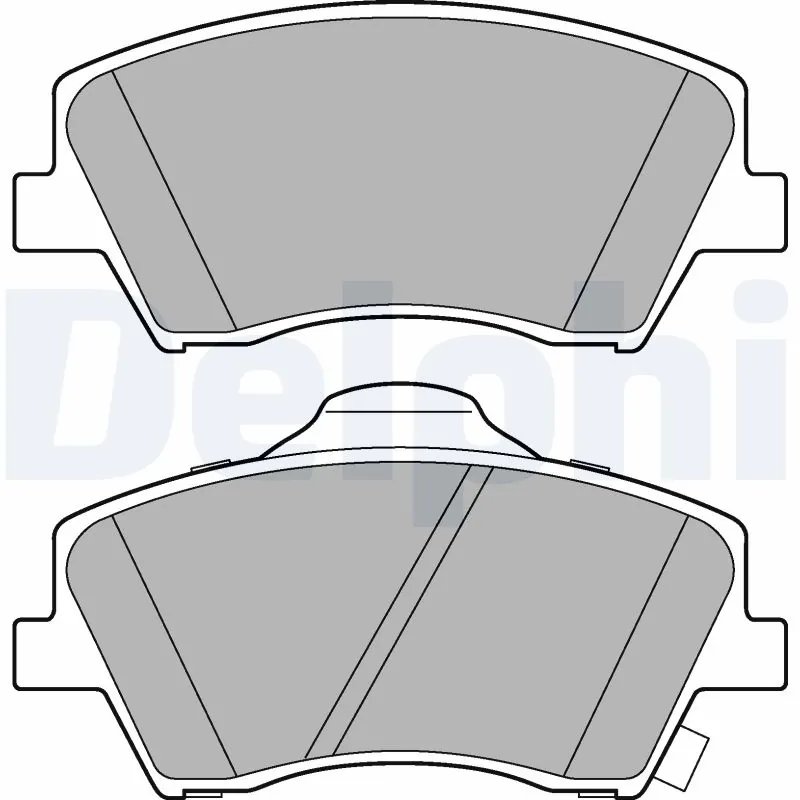 SET PLACUTE FRANA DELPHI LP3264 - Compatibil cu HYUNDAI, KIA, KIA (DYK)