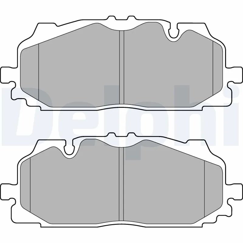 SET PLACUTE FRANA DELPHI LP3272 - Compatibil cu AUDI, SKODA, VW