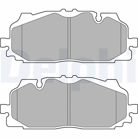 SET PLACUTE FRANA DELPHI LP3272 - Compatibil cu AUDI, SKODA, VW