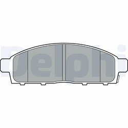 SET PLACUTE FRANA DELPHI LP3313 - Compatibil cu FIAT, MITSUBISHI