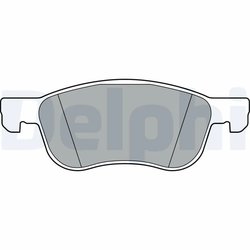 Set placute frana Delphi LP3365