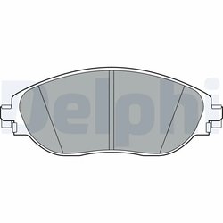 SET PLACUTE FRANA DELPHI LP3368 - Compatibil cu AUDI, CUPRA, VW