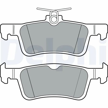 SET PLACUTE FRANA DELPHI LP3369 - Compatibil cu FORD