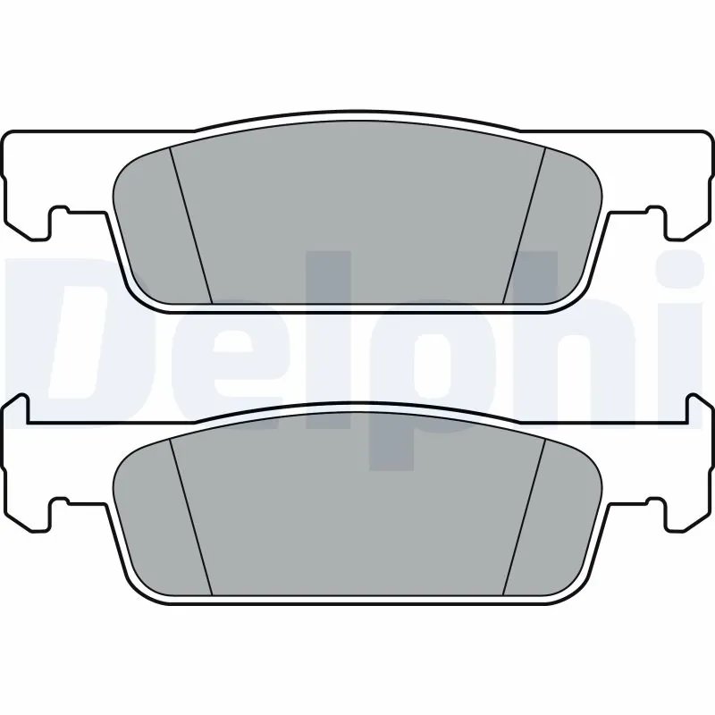 SET PLACUTE FRANA DELPHI LP3387 - Compatibil cu DACIA, RENAULT