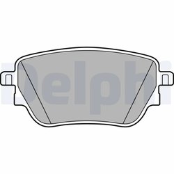 Set placute frana Delphi LP3438