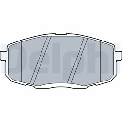 SET PLACUTE FRANA DELPHI LP3513 - Compatibil cu CHANGAN, HYUNDAI, KIA, TOYOTA