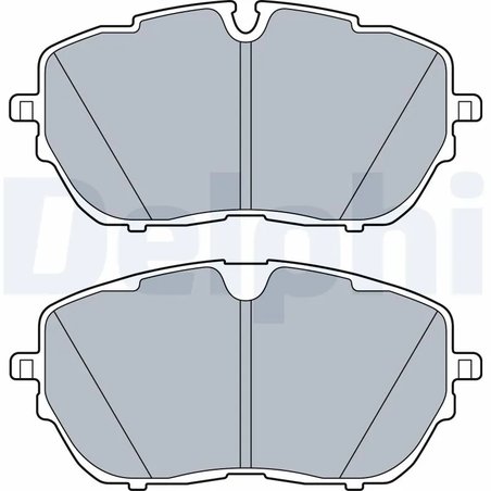 SET PLACUTE FRANA DELPHI LP3518 - Compatibil cu CITROEN, DS, OPEL, PEUGEOT, VAUXHALL