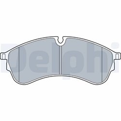 Set placute frana Delphi LP3545