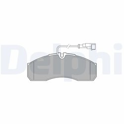 Set placute frana Delphi LP3574