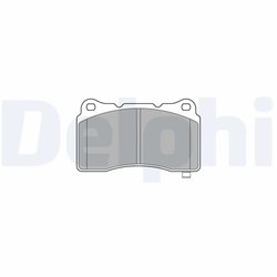 Set placute frana Delphi LP3575