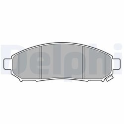 Set placute frana Delphi LP3578