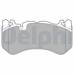 Set placute frana Delphi LP3589
