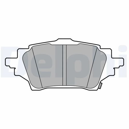 SET PLACUTE FRANA DELPHI LP3608 - Compatibil cu MAZDA, SUZUKI, TOYOTA
