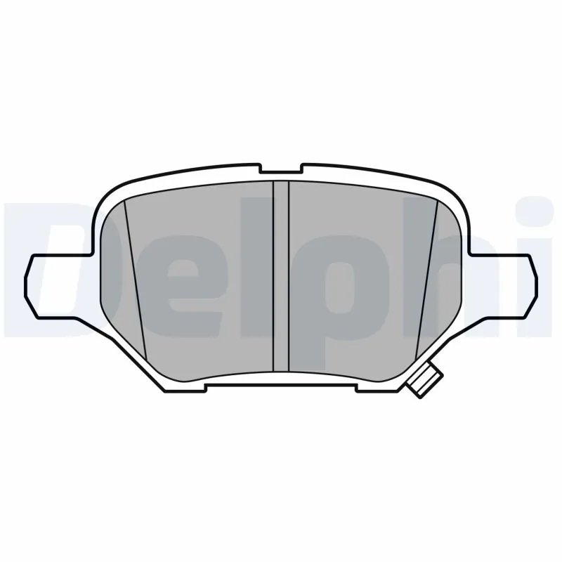 SET PLACUTE FRANA DELPHI LP3611 - Compatibil cu CHEVROLET, OPEL, VAUXHALL