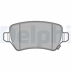 Set placute frana Delphi LP3615