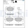 Set placute frana Delphi LP3622