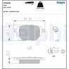 SET PLACUTE FRANA DELPHI LP3646 - Compatibil cu CITROEN, FIAT, JEEP, OPEL, PEUGEOT, VAUXHALL