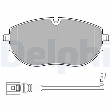 SET PLACUTE FRANA DELPHI LP3652 - Compatibil cu VW