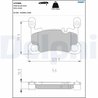 Set placute frana Delphi LP3680