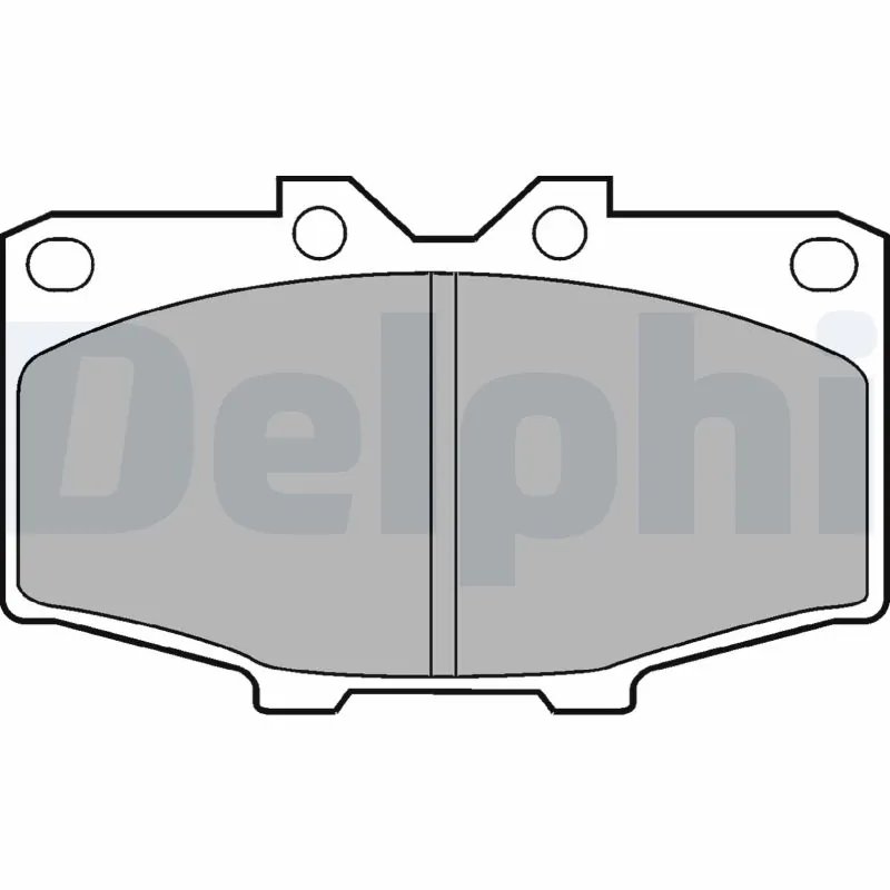 SET PLACUTE FRANA DELPHI LP448 - Compatibil cu TOYOTA