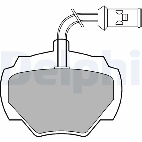 SET PLACUTE FRANA DELPHI LP475 - Compatibil cu LAND ROVER