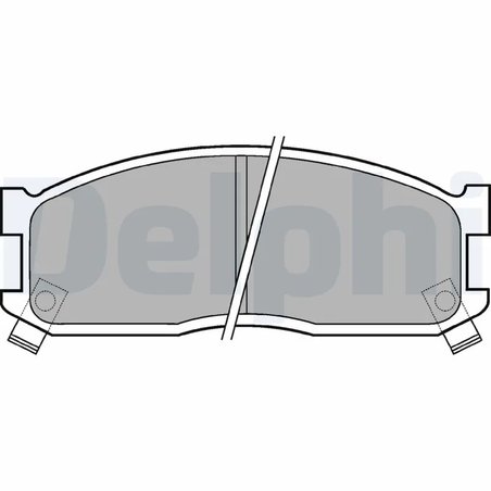 SET PLACUTE FRANA DELPHI LP530 - Compatibil cu FORD, KIA, MAZDA, MITSUBISHI, TOYOTA