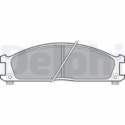 SET PLACUTE FRANA DELPHI LP543 - Compatibil cu INFINITI, KIA, NISSAN, SUBARU, TOYOTA