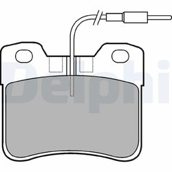 Set placute frana Delphi LP563