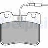 SET PLACUTE FRANA DELPHI LP563 - Compatibil cu CITROEN, PEUGEOT