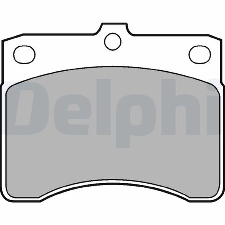 SET PLACUTE FRANA DELPHI LP578 - Compatibil cu DAIHATSU, PIAGGIO