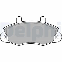 Set placute frana Delphi LP766