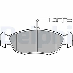 Set placute frana Delphi LP793