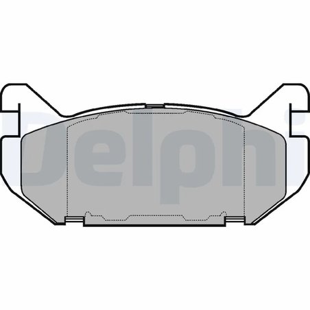 SET PLACUTE FRANA DELPHI LP802 - Compatibil cu FORD USA, MAZDA