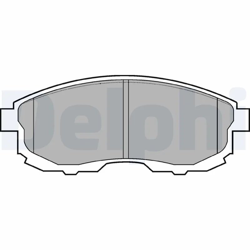 Set placute frana Delphi LP812