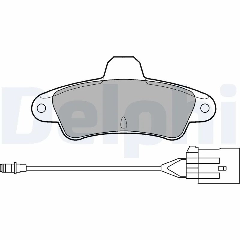 SET PLACUTE FRANA DELPHI LP853 - Compatibil cu FORD