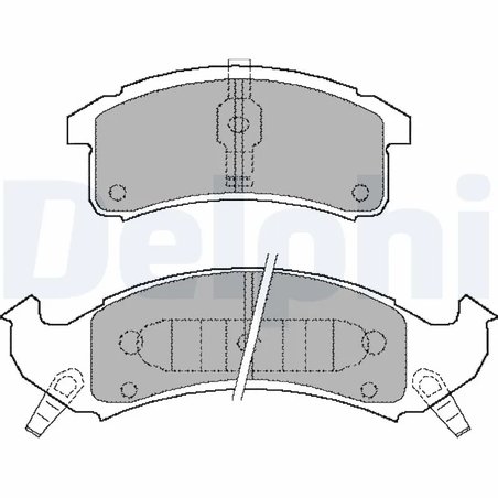 SET PLACUTE FRANA DELPHI LP897 - Compatibil cu BUICK, CADILLAC, CHEVROLET, OLDSMOBILE, PONTIAC