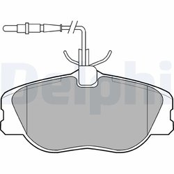 SET PLACUTE FRANA DELPHI LP909 - Compatibil cu CITROEN, FIAT, LANCIA, PEUGEOT