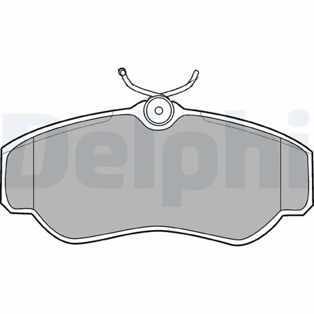 SET PLACUTE FRANA DELPHI LP913 - Compatibil cu LAND ROVER