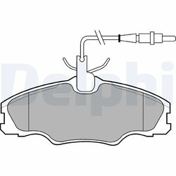 Set placute frana Delphi LP985