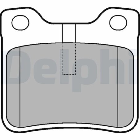 SET PLACUTE FRANA DELPHI LP991 - Compatibil cu PEUGEOT