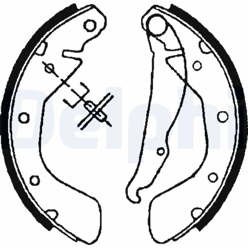 SET SABOTI FRANA DELPHI LS1621 - Compatibil cu OPEL, VAUXHALL