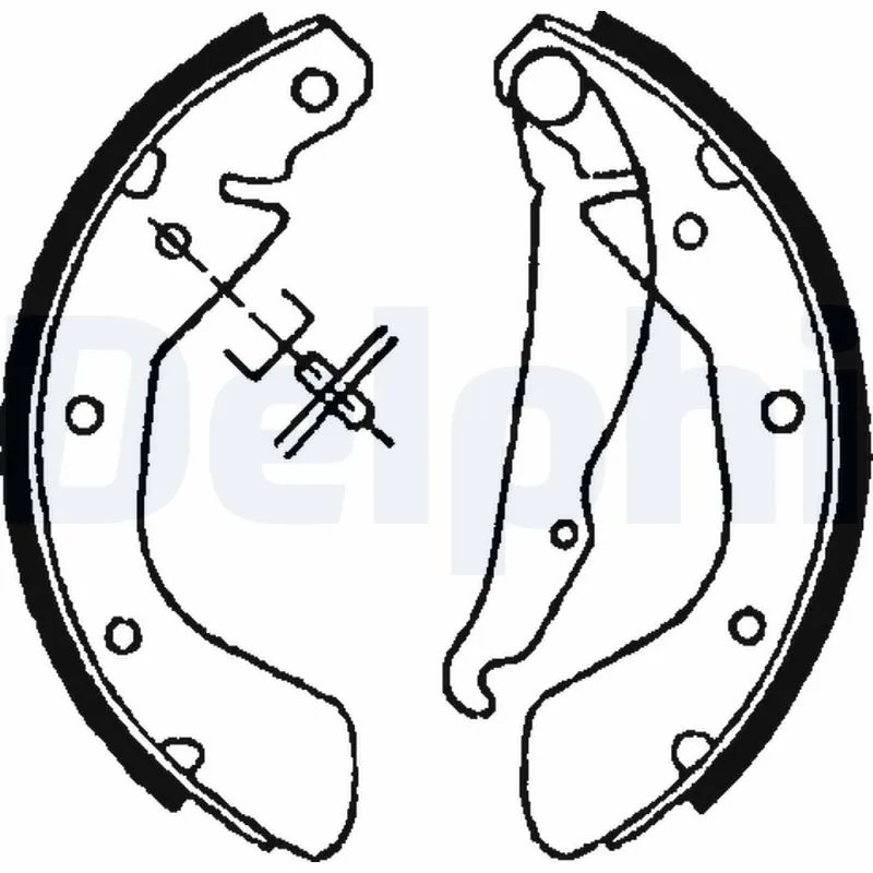 SET SABOTI FRANA DELPHI LS1622 - Compatibil cu CHEVROLET, DAEWOO, OPEL, VAUXHALL