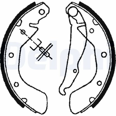 SET SABOTI FRANA DELPHI LS1622 - Compatibil cu CHEVROLET, DAEWOO, OPEL, VAUXHALL