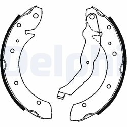 Set saboti frana Delphi LS1634