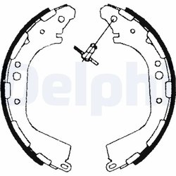Set saboti frana Delphi LS1709