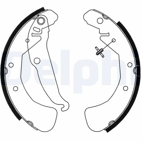SET SABOTI FRANA DELPHI LS1829 - Compatibil cu OPEL, VAUXHALL