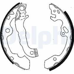 SET SABOTI FRANA DELPHI LS1850 - Compatibil cu FORD